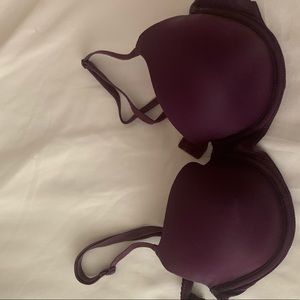 maroon victoria secret bra